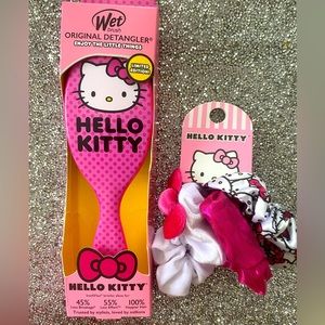 Hello Kitty Limited Edition Hair Brush & Hair Scrunchies + BONUS